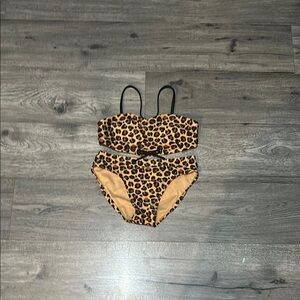 Art Class Brown and Black Bikini Leopard Print